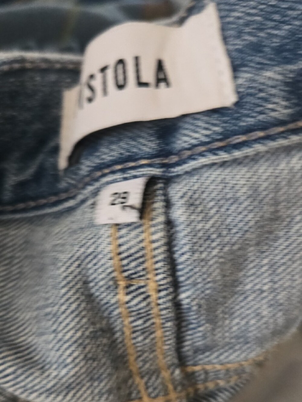 PISTOLA Cassie Super High Rise Straight Jeans Light Distressed Button Fly sz 29 - Picture 11 of 12